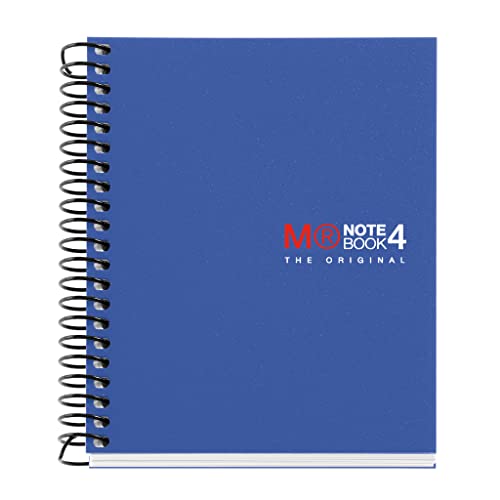 Image of Miquelrius Mini 4 Subject Spiral Notebook, Blue, Graph /Quad Pages (3.5 inch x 4 inch)