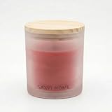 Vela Aromática Artesanal SAXVI HOME - Cera de Abeja Pura y Aceite Esencial Ecológico - Vela sin Humos Tóxicos en Vaso de Cristal - Regalo Original Mujer - 35h (Ylang Ylang)