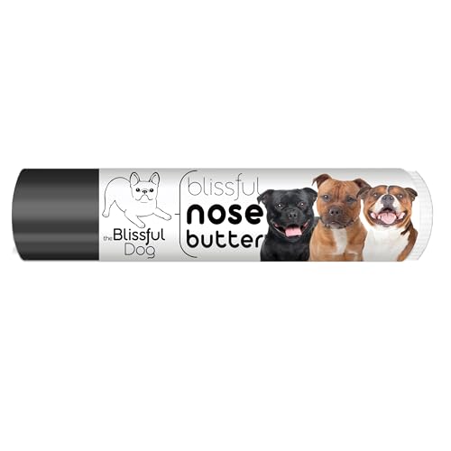 Image of The Blissful Dog Staffordshire Pitbull Terrier Unscented Nose Butter - Dog Nose Butter, 0.15 Ounce