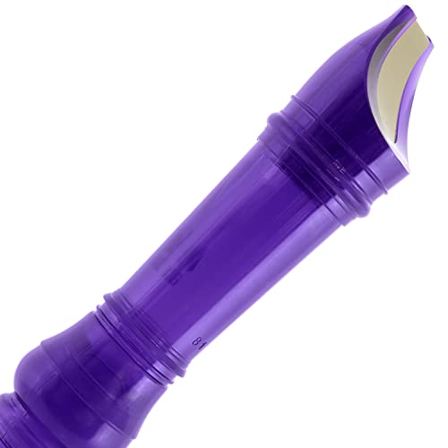 Mad About Rec04 Flauto Dolce Soprano Con Custodia, Scovolino Per Pulizia E Tabella Per Diteggiatura, Viola - 3