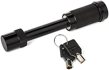 Locking Hitch Pin for 2 Inch Receiver by Vault Cargo – 5/8” Hitch Locking pin Class V, IV, III – Anodized Black Finish with Moisture Locking Seal – Lock Your Cargo Hitch, Bike Rack Bars, or Trailer.