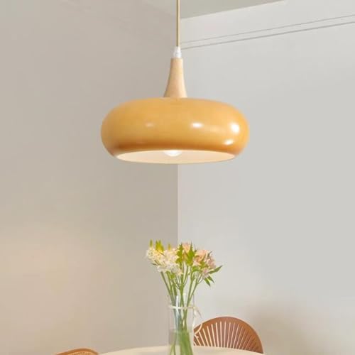 Lustre Verre Suspendu 28 cm Éclairage Doux pour Table de Chevet