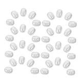 GARIOUANS 200 piezas Perlas Abs Irregulares Perlas Falsas Cuentas con Recto para Manualidades DIY Collares Pulseras Joyería Artesanal