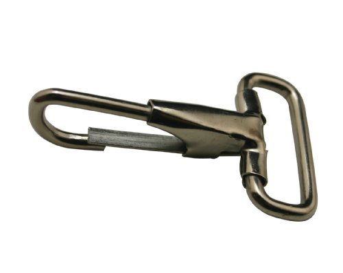 Silvery 1" Inside Diameter D-ring Lobster Clasp Claw Eye Lobster Snap Clasp Hook (Pack Of 15)