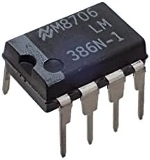 National Semiconductor LM386N-1 Semiconductor, Low Voltage, Audio Power Amplifier, Dip-8, 3.3 mm H x 6.35 mm W x 9.27 mm L (Pack of 10)