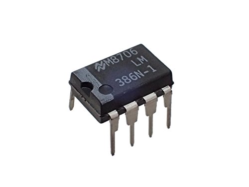 National Semiconductor LM386N-1 Semiconductor, Low Voltage, Audio Power Amplifier, Dip-8, 3.3 mm H
