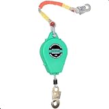 Bucamao 23FT Self Retracting Lifeline, Steel Wire Retractable Safety Lanyard, Fall Protection PPE Gear,Restraint Ropes & Lanyards