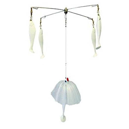 Best way to tie lures to umbrella rig Blue Water Candy Umbrella Parachute Rig