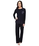Midnight by Carole Hochman Women's Packaged Cozy Jersey Pajama