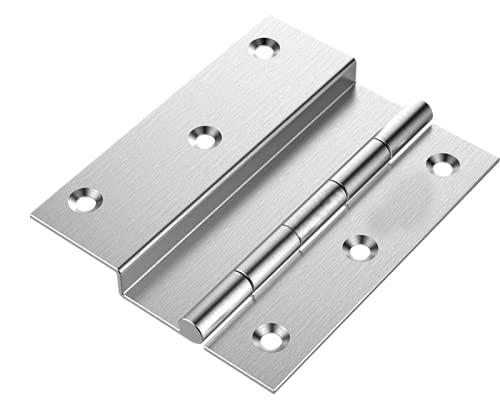 Image of Atlantic Stainless Steel L-Hinges 3 inch X 3 /4 inch X6 MM Matt Finish Pack of 24