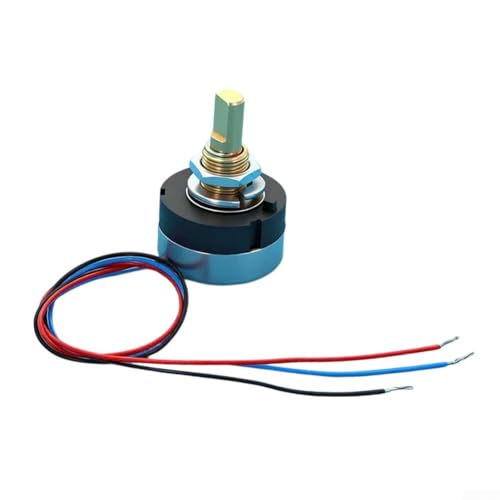 Image of Minhe Non-Contact Hall Effect Magnetic Angle Sensor Digital Potentiometer 0-5V Output 360° Infinite Rotation or 300° Stop Position High Linearity 24mm All-Aluminium Housing(MA24-360 degrees)