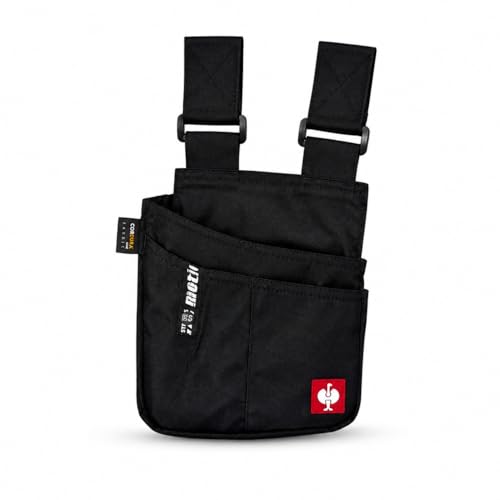 Engelbert Strauss Workertasche e.s.Motion praktisch für Handwerk & Heimwerker vielseitig mit Mehreren Fächern und Befestigungsschlaufen (schwarz)