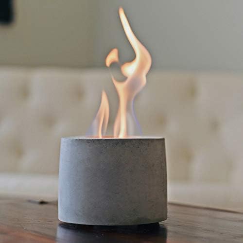 colsen Tabletop Ethanol Fireplace Indoor Outdoor Fire Pit Portable Fire Concrete Bowl Pot Fireplace