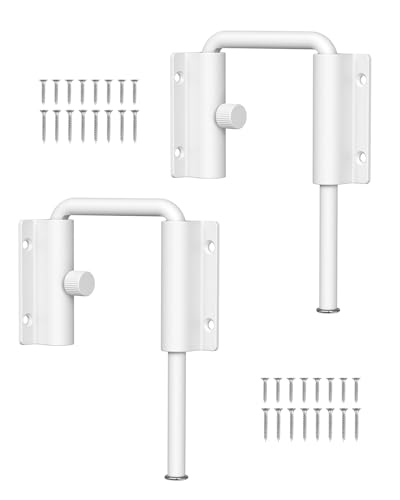 Mixizigoz Sliding Door Lock, Anti-Lift for Patio Screen Door White, 2 PCS