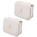 Trousse de voyage de maquillage de couleur beige, 2 pièces à suspendre trousse de toilette de voyage osmétique mallette de rangement de maquillage trousse de toilette portable sacs à cosmétiques étanc