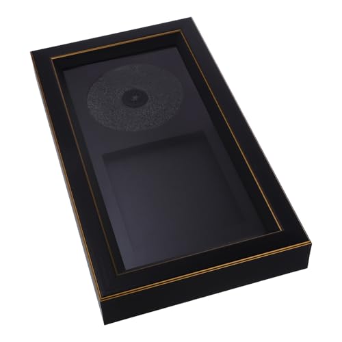 EPIGEIST Cornice per Custodia CD Copertura Antipolvere Trasparente, Espositore da Parete da Tavolo in Resina Leggera per Album Musicali, Supporto Multifunzionale per Collezione di Dischi