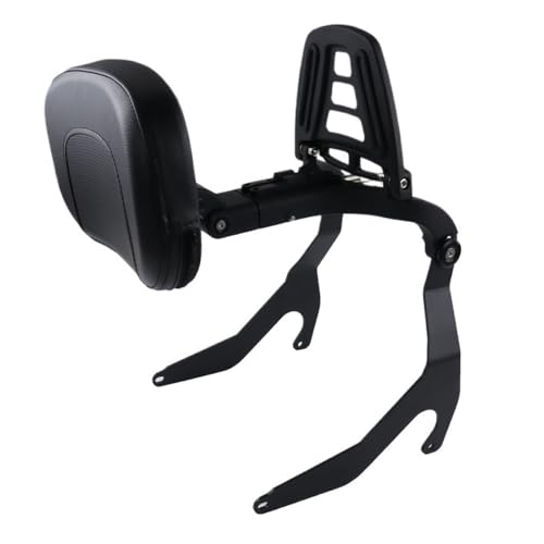 Dossier Passager Moto avec Porte-Bagages Pliable pour BMW R18 B 2020-2023, Noir