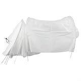 Plant Protection Cover With Bracket Winter Frost Guard For Plant Growth Tunnels Non Woven Fabric Creates Stable Warm Humid Greenhouse Environment 300x45x45cm White Easy Install For Vegetables