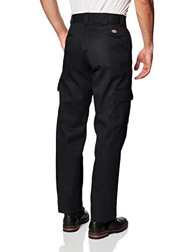 Dickies Men's Relaxed Straight-Fit Cargo Work Pant, Black, 36W X 32L #TOP3