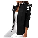 QHDDP Jacken Damen Herbst Und Winter Long Steppweste Lange Jacke Damen GanzköRperkostüM Jeans Jacke Cheerleader KostüM Huckepack KostüM Erwachsene Motoro Vaude Parka Damen Lederjacke(Schwarz a,S)