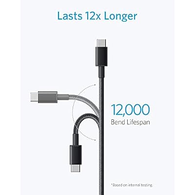 Anker Cable [2 Pack 3ft], USB A to USB C Cable for iPhone 17 Series,Samsung Galaxy S10 S10+, LG V30, Beats Fit Pro and More (Black).