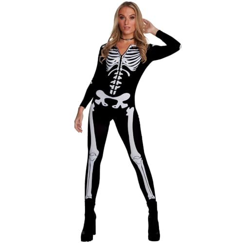 Combinaison squelette femme Morph : le costume sans maquillage complexe