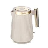 Russell Hobbs Kettle, Brontë Stone, Stylish Matte Design with Chrome Accents, Perfect Pour Spout, 360° Base With Cord Storage, Easy Open Lid, 1.7L Capacity, 3000W