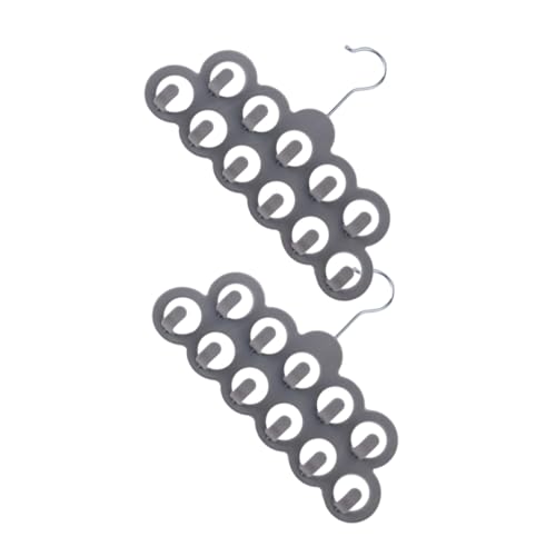 ANDRESLAD 2pcs Colgador De Bufandas Flocado con 11 Agujeros, Estante Antideslizante para Bufandas Y Corbatas, Organización, Soporte para Bufandas, Cinturones Y Corbatas ANDRESLAD 2pcs Colgador De Bufandas Flocado con 11 Agujeros, Estante Antideslizante para Bufandas Y Corbatas, Organización, Soporte para Bufandas, Cinturones Y Corbatas