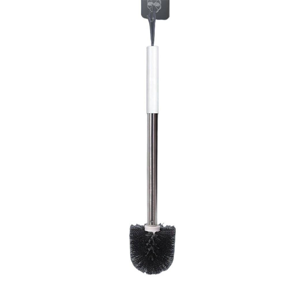 Toilet Brush Cleaning Toilet Brush Household Bathroom Long Handle Dredge(White)