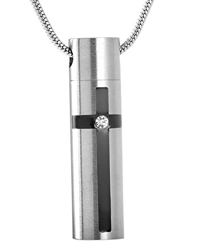 Casket Etcetera Cylinder Jewelry Collection Keepsake Cremation Urn Ash Pendant Necklace Unisex Actually