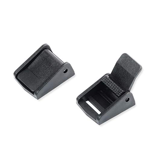 Multi-Size Cam Buckle Webbing Buckle Plastic Adjustable Buckles Toggle Clip (6pcs,20mm)