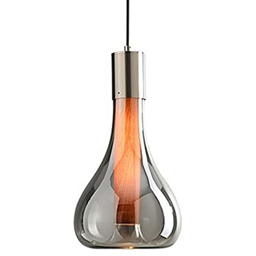 Lampe suspendue en verre avec douille universelle E27 pour ampoule Edison
