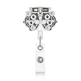 MEDFOLY Medical Optometry Badge Reel Retractable Eye Doctor Badge Holder Ophthalmology ID Badge Clip for...