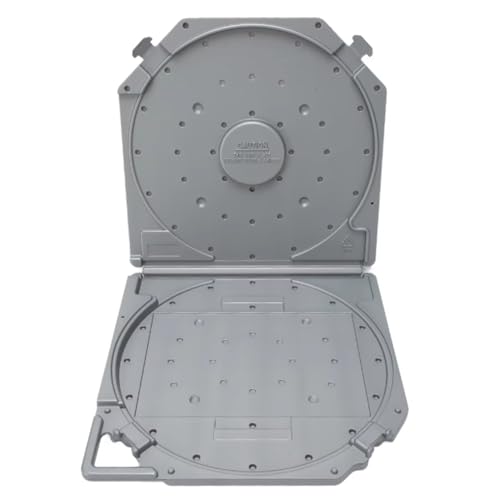 Akfldms Caja de Almacenamiento para Carretes de Cinta Vacíos de 10 Pulgadas, Resistente A Arañazos, Protección Total, Caja de Cintas de Sonido con Carrete Abierto, Color Gris.