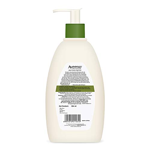 Aveeno Daily Moisturizing Lotion For Normal To Dry Skin With Oats, 354ml - Image 3
