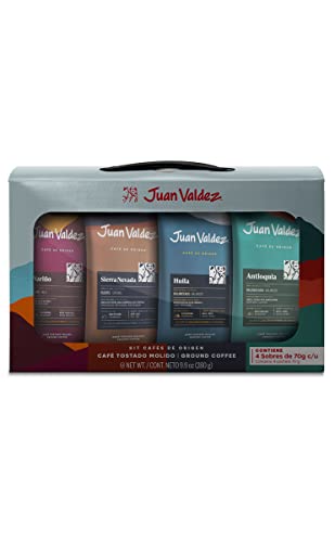 Juan Valdez Coffee of Origin Colombian Ground Coffee - Kit x 4 Sachets 280 g