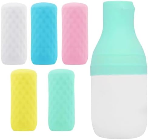 5 Pack Travel Essentials Silicone Bottle Covers Leak Proofing