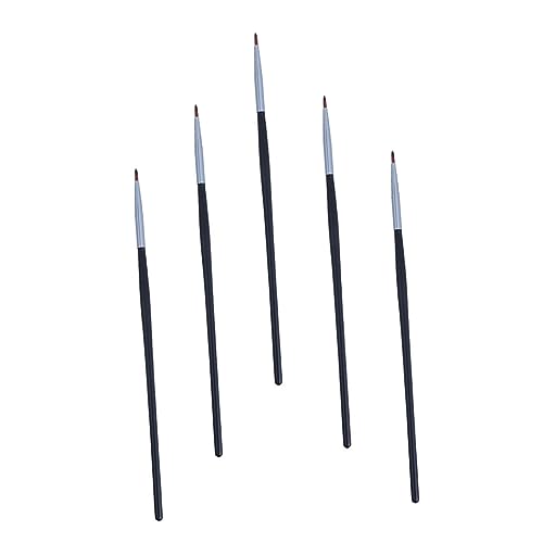 LRXIYODE Set de 5 Pinceles Precisos para Delineado de Ojos y Aplicación de Labios, Material Seguro y Ligero para Mujeres y Niñas