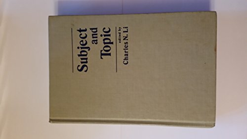Subject and Topic view 2