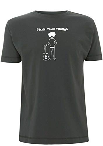 Photo de Time 4 Tee Dylan John Thomas T-shirt inspiré de la musique écossaise Nobody Else Guitar - Gris - Small