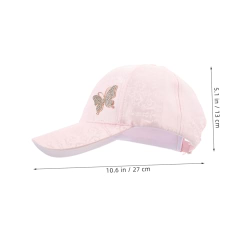 Gorra de béisbol de mariposa con diamantes sombrero de verano para mujer 6