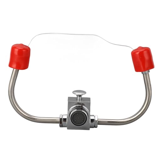 Eyewash Station, Portable Faucet Mounted Eyewash Station Double Nozzle Eye Wash Unit Mounted Eyewash Station 360°Rotation Eye Wash Station for Laboratory Factory Office