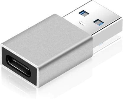 5V USB-C USB 3.1 Type C Female to USB 3.0 Male Adapter Connector Converter USB3.1 Type-c Adapter 0 m USB Type C Cable (Compatible with Mobile, Silver, One Cable)-image-34