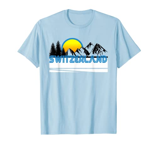 Suiza camiseta retro estilo vintage ropa de recuerdo Camiseta