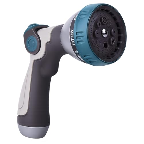 Garden Hose Nozzle – 8-Pattern Hose Sprayer with Thumb Control – Watering Tool for Garden