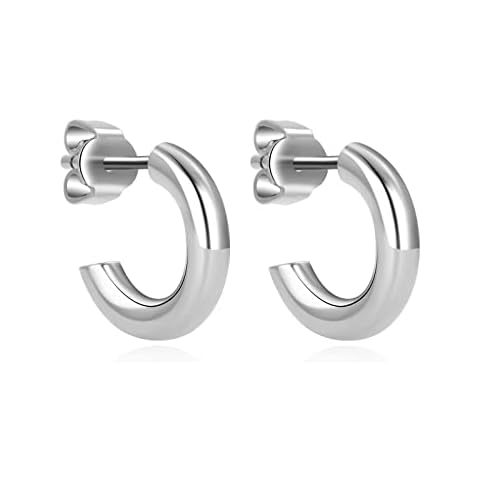 JMFENFA G23 Pendientes de Titanio con Circonia Cúbica Cover