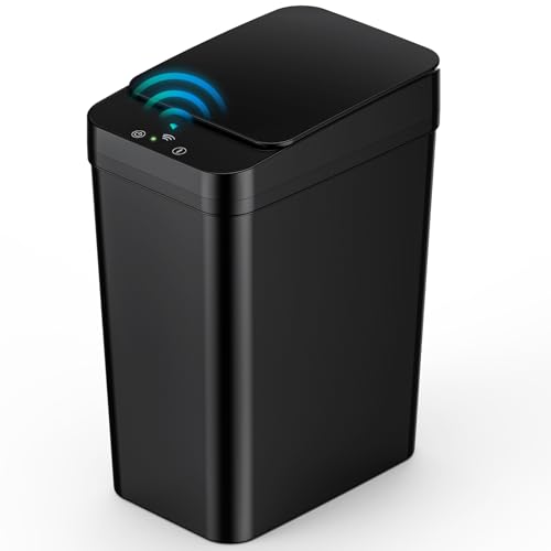 Consejos para Comprar Bote de Basura Costco los 5 mejores. 48 GOHOMKIC Cubo de Basura Automático con Sensor, 15L Bote de Basura Inteligente con Tapa Eléctrica, USB Rechargeable Botes de Basura Inteligente sin Contacto para Cocina, Oficina,...