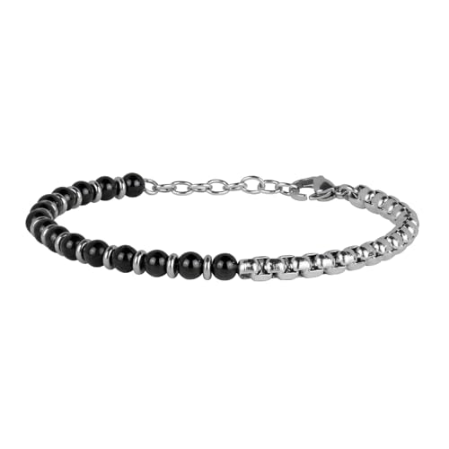 Pulsera ajustable de cuentas en acero acero inoxidable miniatura 1