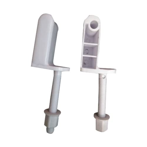 GKP PVC Screw Hinges for Western Toilet Commode Seat Cover (White
