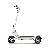 Patinete Eléctrico OLSSON Quantum - Doble suspensión de Codo invertido - Ruedas 10' Tubeless - Luces LED - Intermitentes - Control de Crucero - Plegable - Base Antideslizante (Grey)